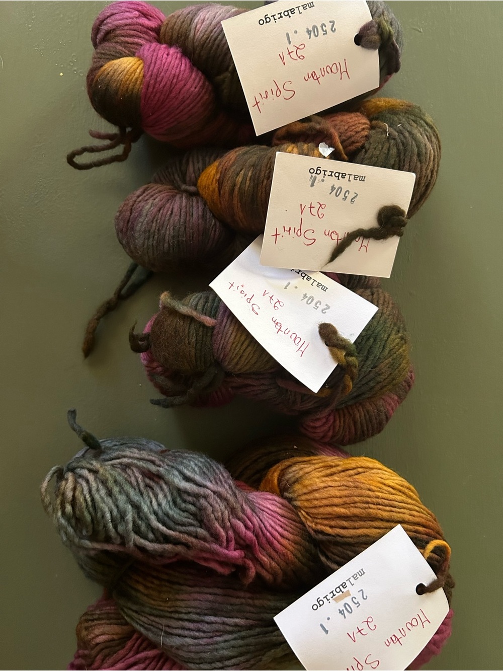 Malabrigo Kettle Dyed Pure Merino Wool Worsted Set of 4 Needlecraft Knitting